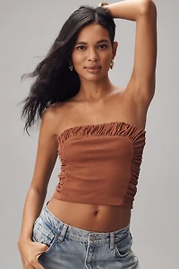By Anthropologie Ruched Tube Top