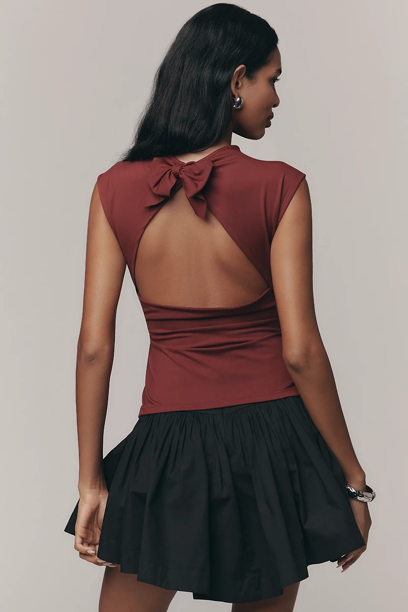 Maeve Bow-Back Muscle Top