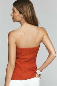 Maeve Tweed Strapless Sweetheart Top