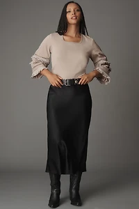 Conditions Apply Long-Sleeve Lace-Trim Top