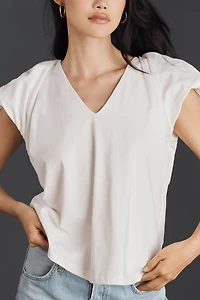 English Factory Balloon-Sleeve V-Neck Blouse