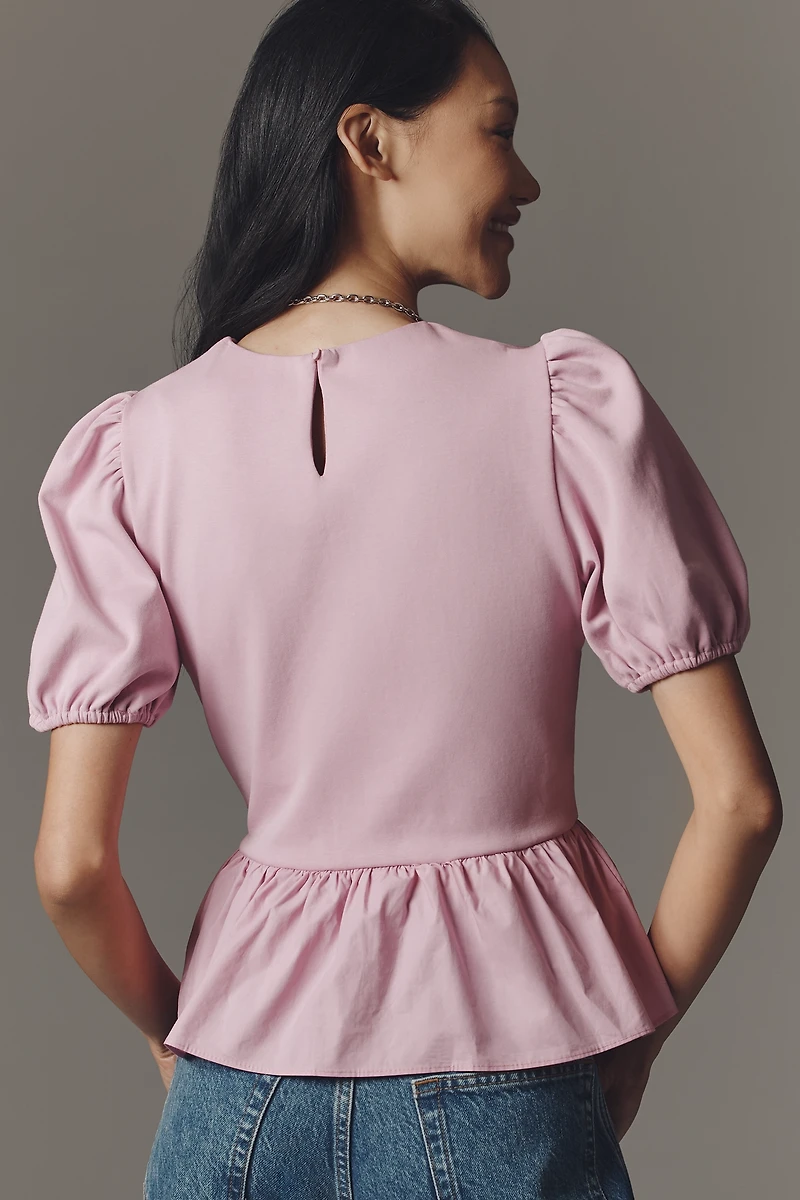 English Factory Bubble-Sleeve Blouse