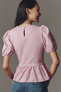 English Factory Bubble-Sleeve Blouse