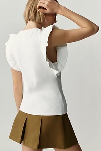 English Factory Ruffled Knit Top