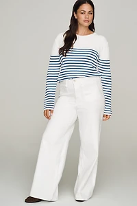 English Factory Striped Long-Sleeve Top