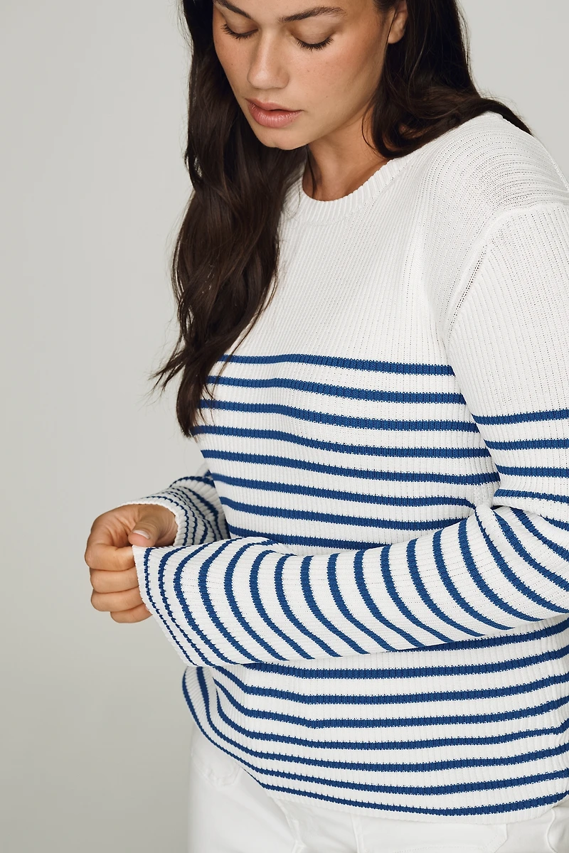 English Factory Striped Long-Sleeve Top