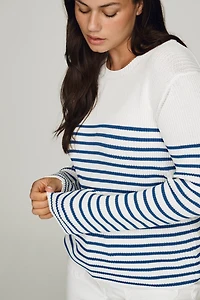 English Factory Striped Long-Sleeve Top