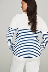 English Factory Striped Long-Sleeve Top