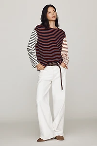 English Factory 100% Cotton Long-Sleeve Top