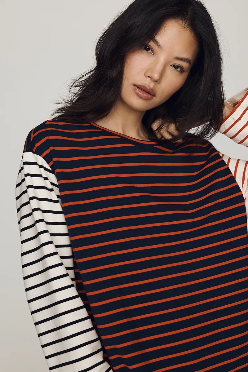 English Factory 100% Cotton Long-Sleeve Top