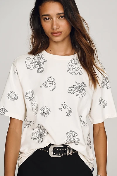 Scotch & Soda Cotton Embroidered Tee