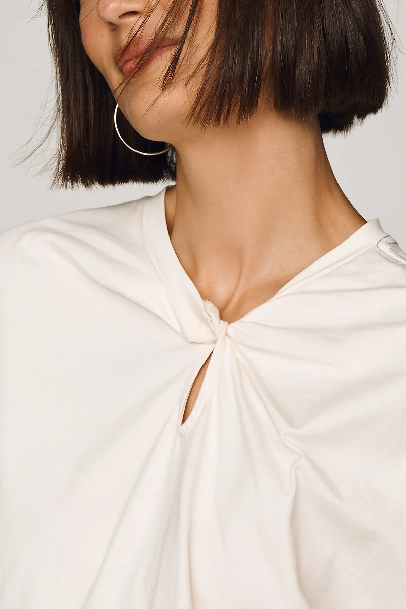 Scotch & Soda Cotton Keyhole Top