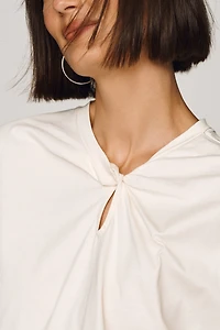 Scotch & Soda Cotton Keyhole Top