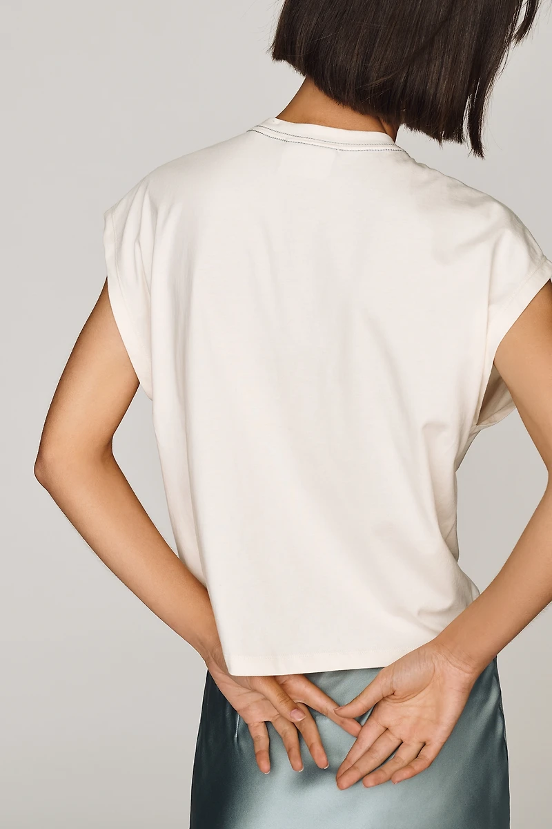 Scotch & Soda Cotton Keyhole Top