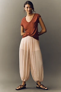 Quinn Short-Sleeve V-Neck Tee by Pilcro