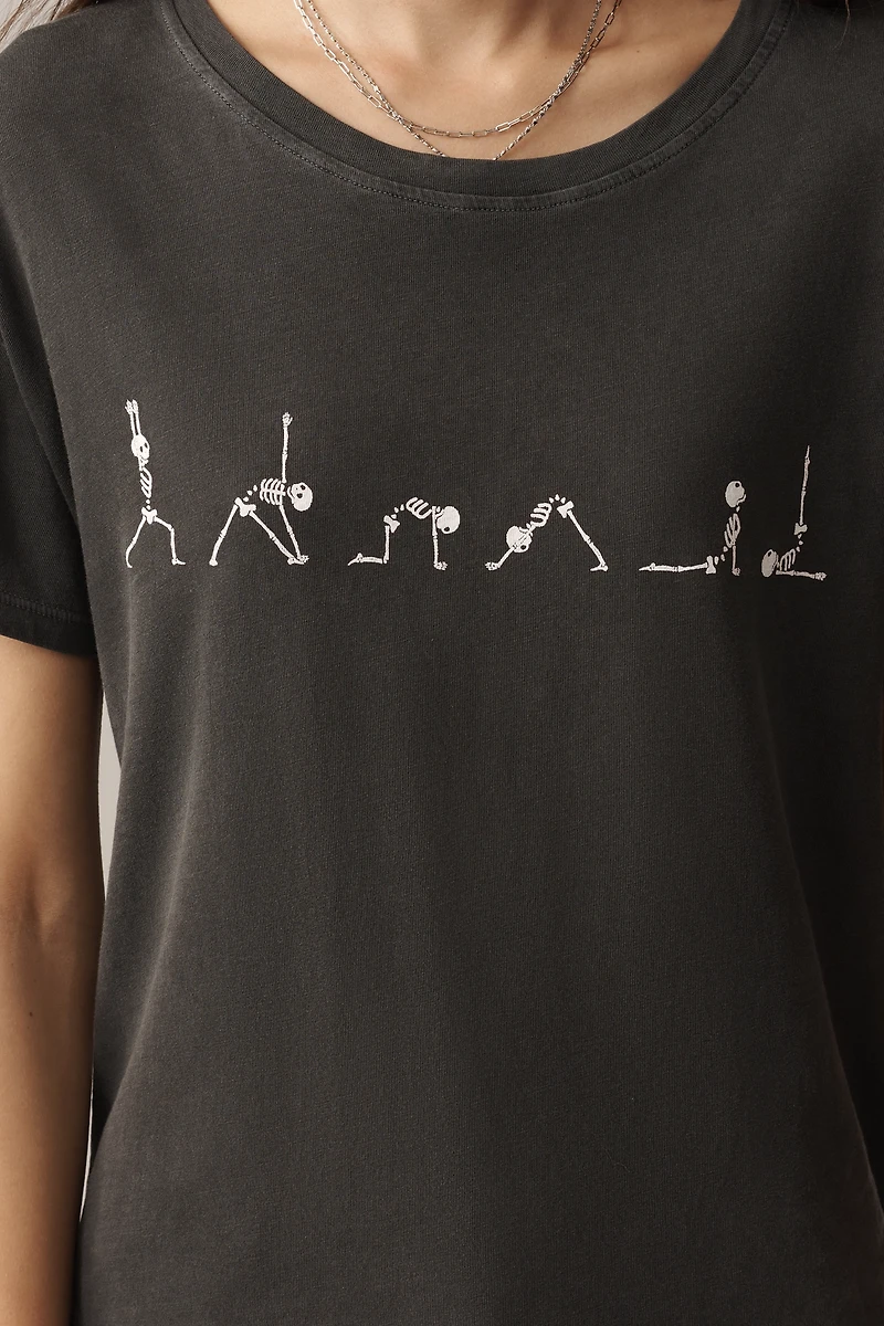 Self Contrast Skeleton Tee
