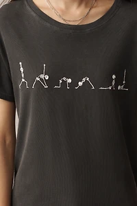 Self Contrast Skeleton Tee