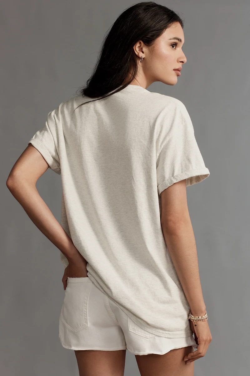 By Anthropologie Bear Cotton Boyfriend Tee