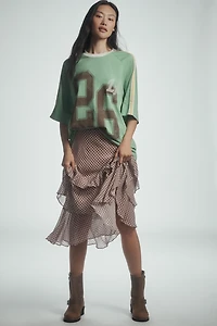 By Anthropologie Oversized Sporty Tee