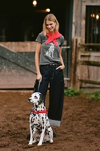 By Anthropologie Dog Graphic Tee