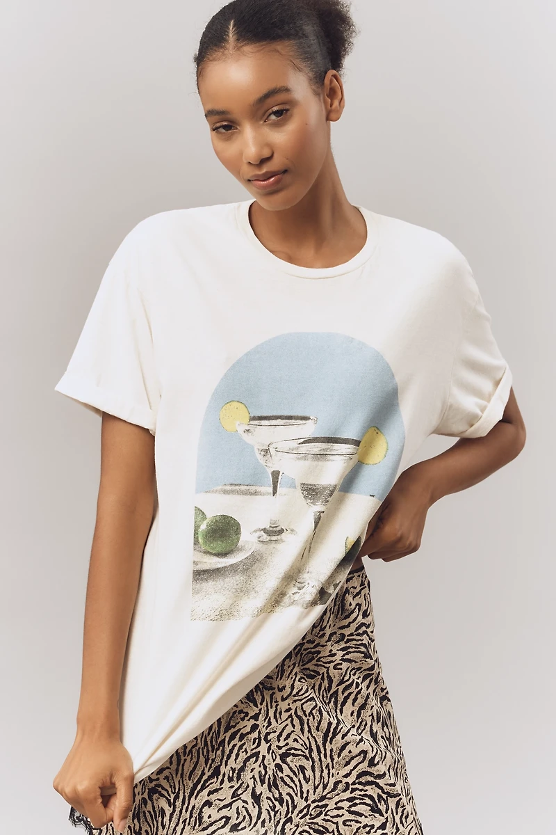 By Anthropologie Margarita Oversized Graphic Tee