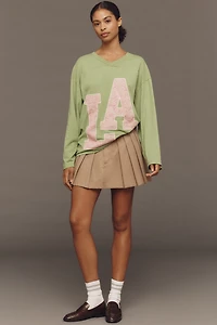 By Anthropologie Lace City Graphic Sweatshirt