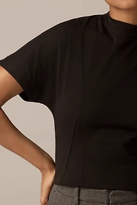 By Anthropologie Mock Neck Tee