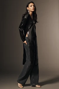 By Anthropologie Long-Sleeve Sequin Tunic