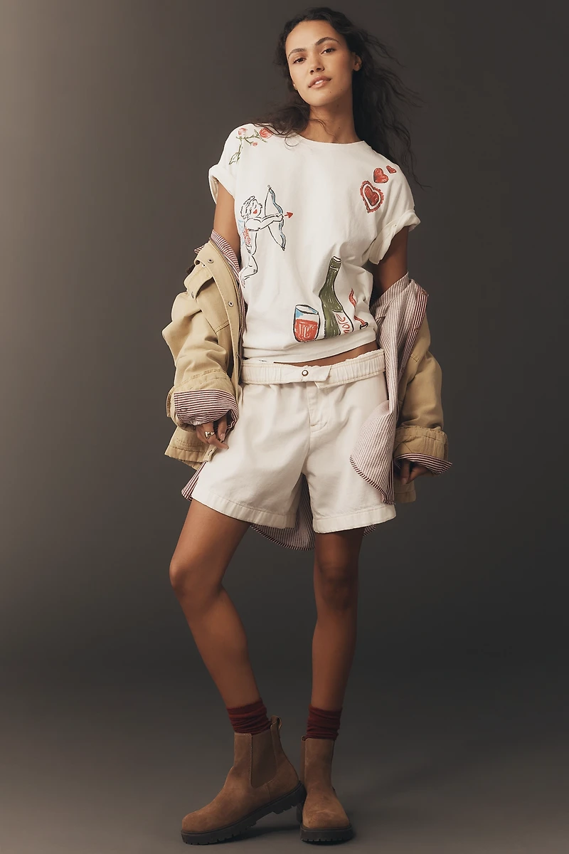 By Anthropologie Valentine Boxy Tee