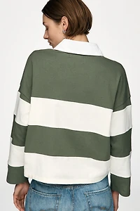 By Anthropologie Striped Rugby Top