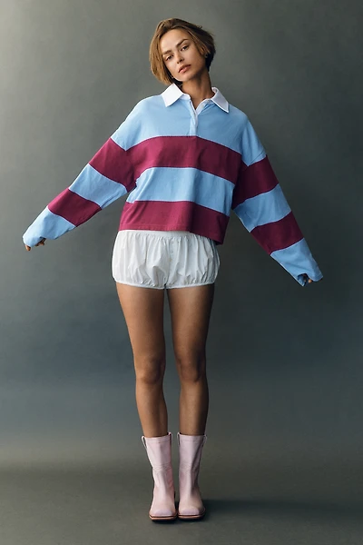 By Anthropologie Striped Rugby Top