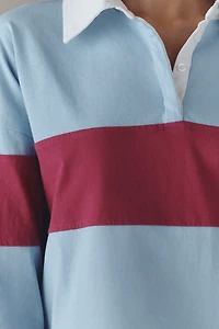 By Anthropologie Striped Rugby Top