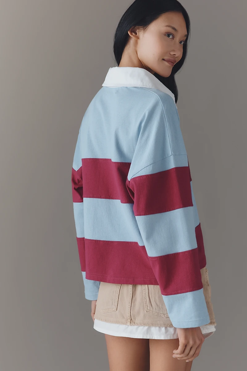 By Anthropologie Striped Rugby Top