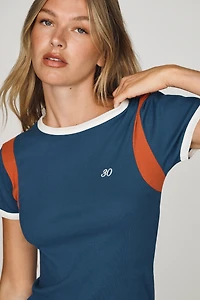 By Anthropologie 100% Cotton Sporty Baby Tee