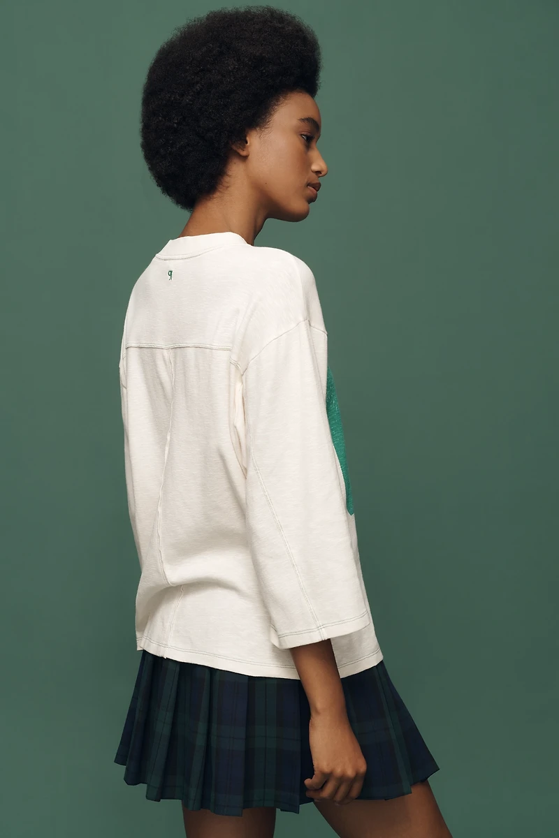 Pilcro 3/4 Sleeve Varsity Tee