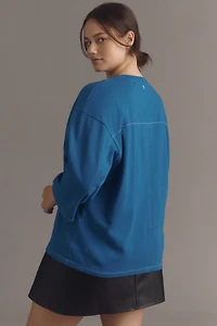 Pilcro 3/4 Sleeve Varsity Tee