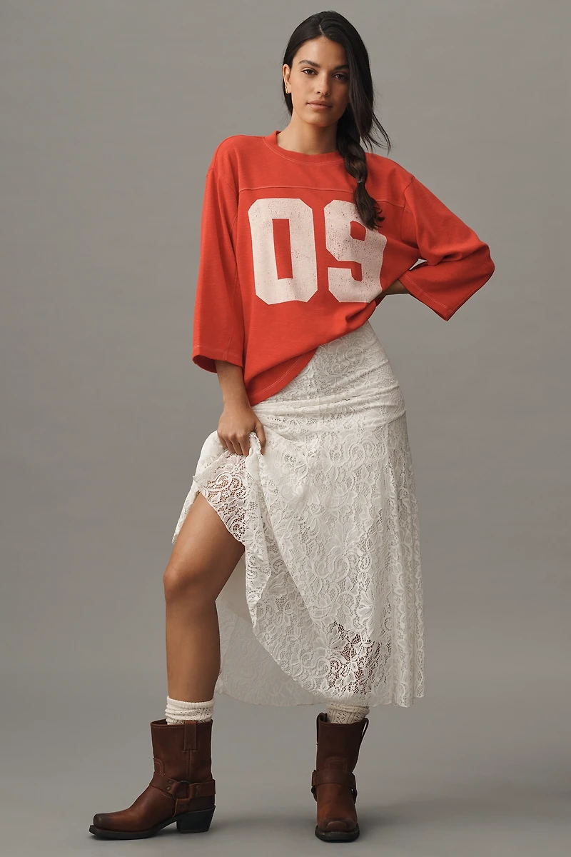 Pilcro 3/4 Sleeve Varsity Tee