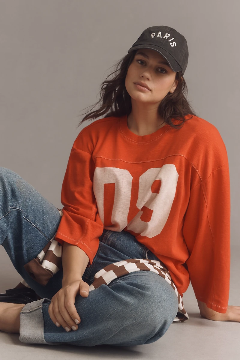 Pilcro 3/4 Sleeve Varsity Tee