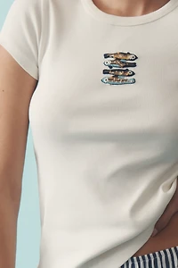 Maeve Embroidered Baby Tee