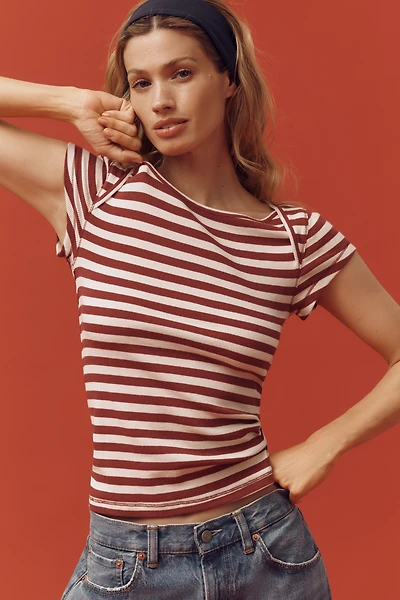 Pilcro Short-Sleeve Envelope Tee