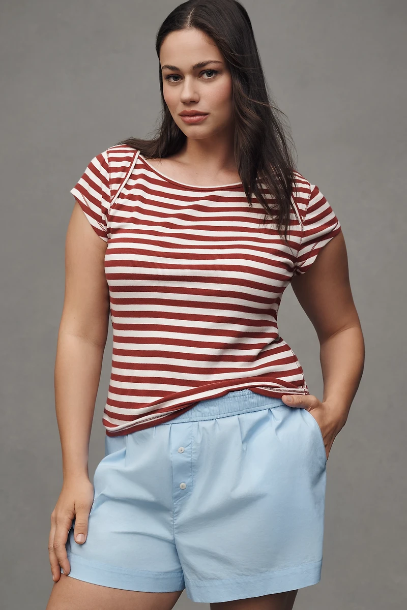 Pilcro Short-Sleeve Envelope Tee