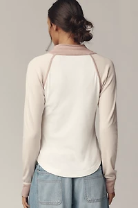 Pilcro Collared Half-Zip Pullover