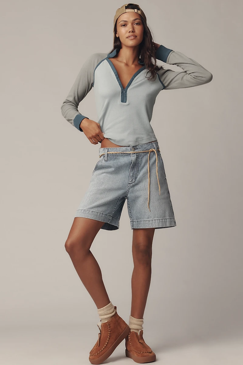 Pilcro Collared Half-Zip Pullover