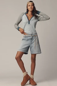 Pilcro Collared Half-Zip Pullover