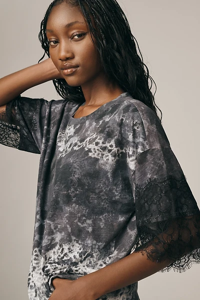 Pilcro Short-Sleeve Python Print Blouse