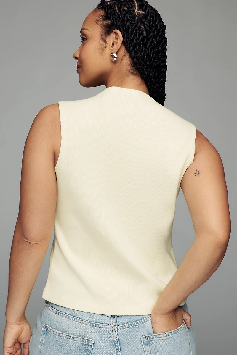 By Anthropologie 3D Floral Tank