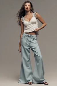 Pilcro Ruffle-Strap Tank Top