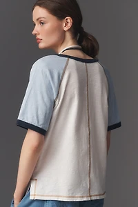 Pilcro 100% Cotton Henley Tee