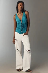 By Anthropologie Smocked Tank Top