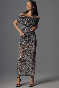 Maeve Off-The-Shoulder Mesh Top